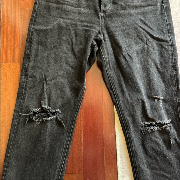 Denim Forum/Artizia Distressed Straight Ankle Jeans - Picture 2 of 5